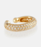Shay Jewelry Jumbo Pavé 18kt yellow gold ear cuff with diamonds