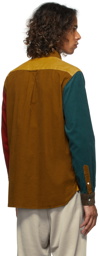 BEAMS PLUS Paneled Corduroy Button-Down Shirt