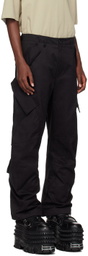 JiyongKim Black Mutli-Pocket Cargo Pants