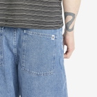 Edwin Men's Denim Worker Shorts in Blue light stone washed