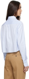 HommeGirls Blue Cropped Shirt