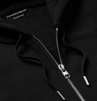 Alexander McQueen - Oversized Zip-Detailed Fleece-Back Cotton-Jersey Zip-Up Hoodie - Men - Black