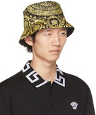 Versace Black & Gold Barocco Bucket Hat