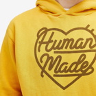 Human Made Men's Heart Tsuriami Hoodie in Yellow