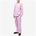 Tekla Fabrics Tekla Sleep Pant in Purple Pink Stripes