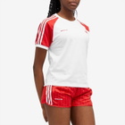 Adidas Women's x Sporty & Rich T-Shirt in White/Collegiate Red