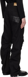 CARNET-ARCHIVE Black Human-Shell Destroyed Jeans