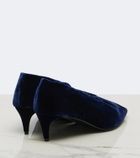 Khaite Miriam velvet pumps