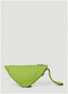 Triangle Pouch Bag in Green