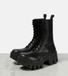 Balenciaga Bulldozer lace-up leather ankle boots