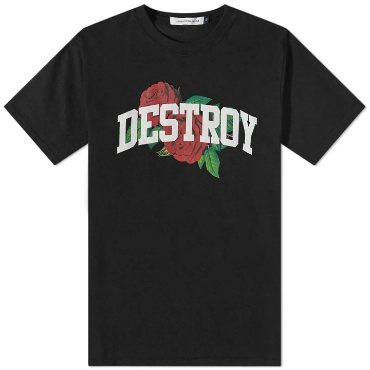 Photo: Undercover Men's Destroy Rose T-Shirt in Black