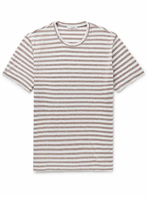 Photo: Boglioli - Striped Linen T-Shirt - Neutrals