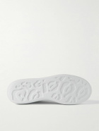 McQueen - Exaggerated-Sole Leather Sneakers - White