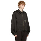 We11done Black Heavy Satin Work Jacket