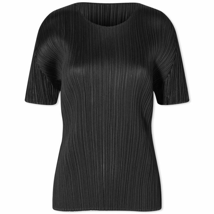 Photo: Pleats Please Issey Miyake Women's Basics Pleats T-Shirt in Black
