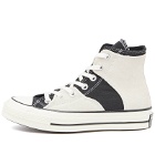 Converse Chuck 70 Hi-Top Retro Sport Sneakers in Egret/Black/White