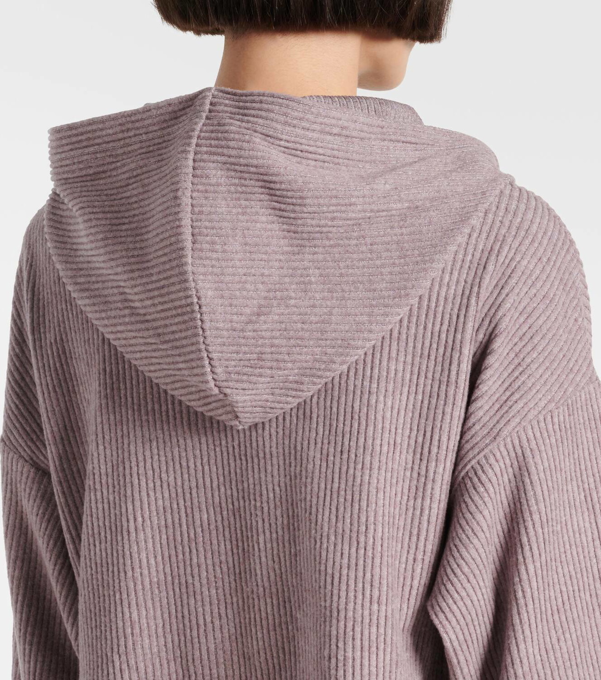 Alo Yoga Muse ribbed-knit cropped hoodie Alo Yoga Alo Yoga Muse ribbed-knit cropped hoodie Alo Yoga