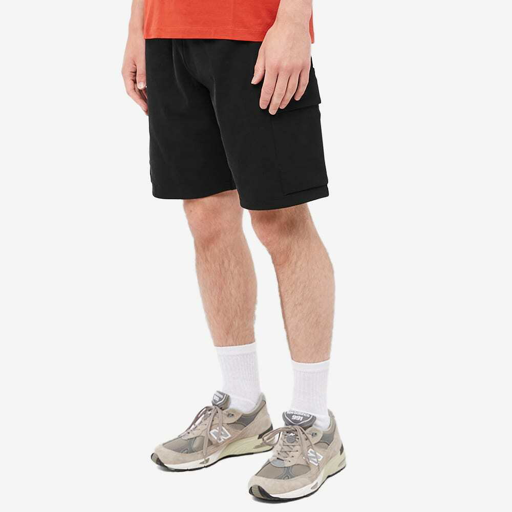 Pangaia Double Jersey Cargo Short in Black Pangaia