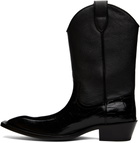 Martine Rose Black Cowboy Boots