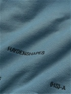 HAYDENSHAPES - Waves Per Hour Logo-Embroidered Cotton-Jersey Hoodie - Blue