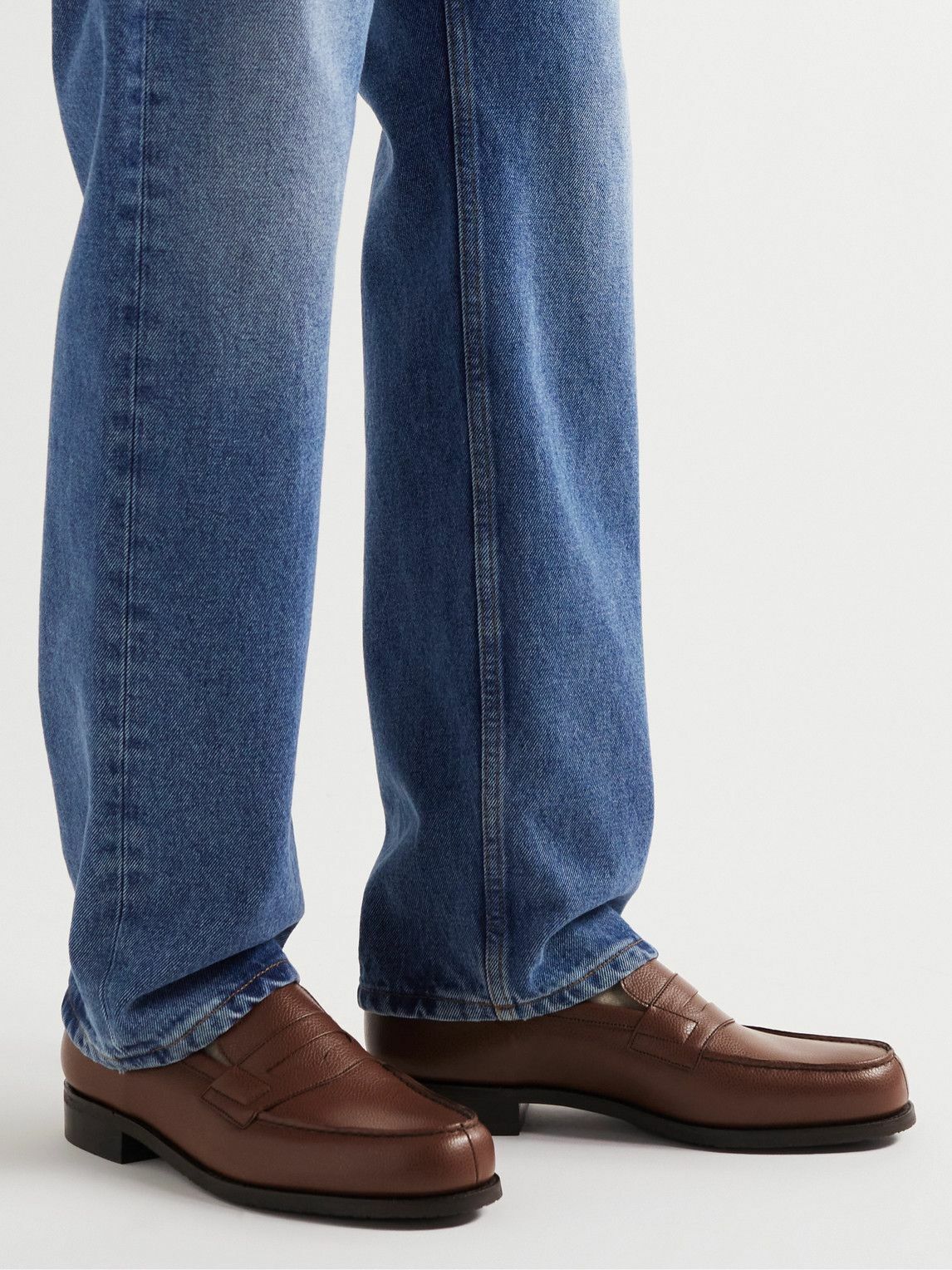 J.M. Weston - Leather Penny Loafers - Brown J.M. Weston