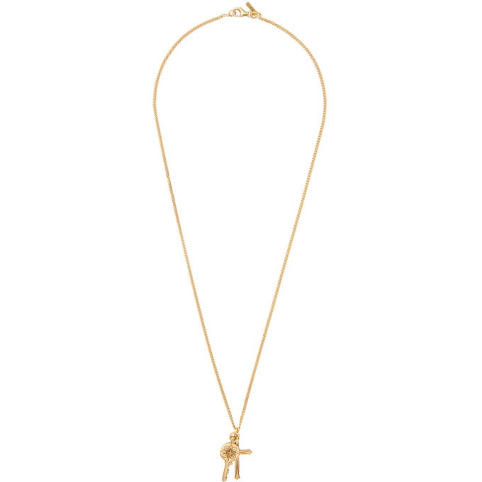 Photo: Emanuele Bicocchi Gold Key and Cross Pendant