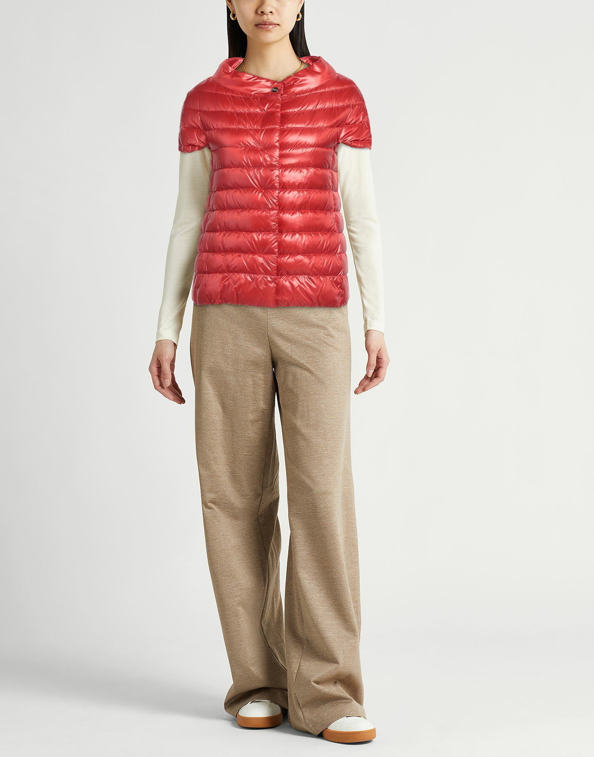 Herno Womens Puffer in Tomato red
