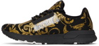 Versace Jeans Couture Black & Gold Regalia Baroque Sneakers