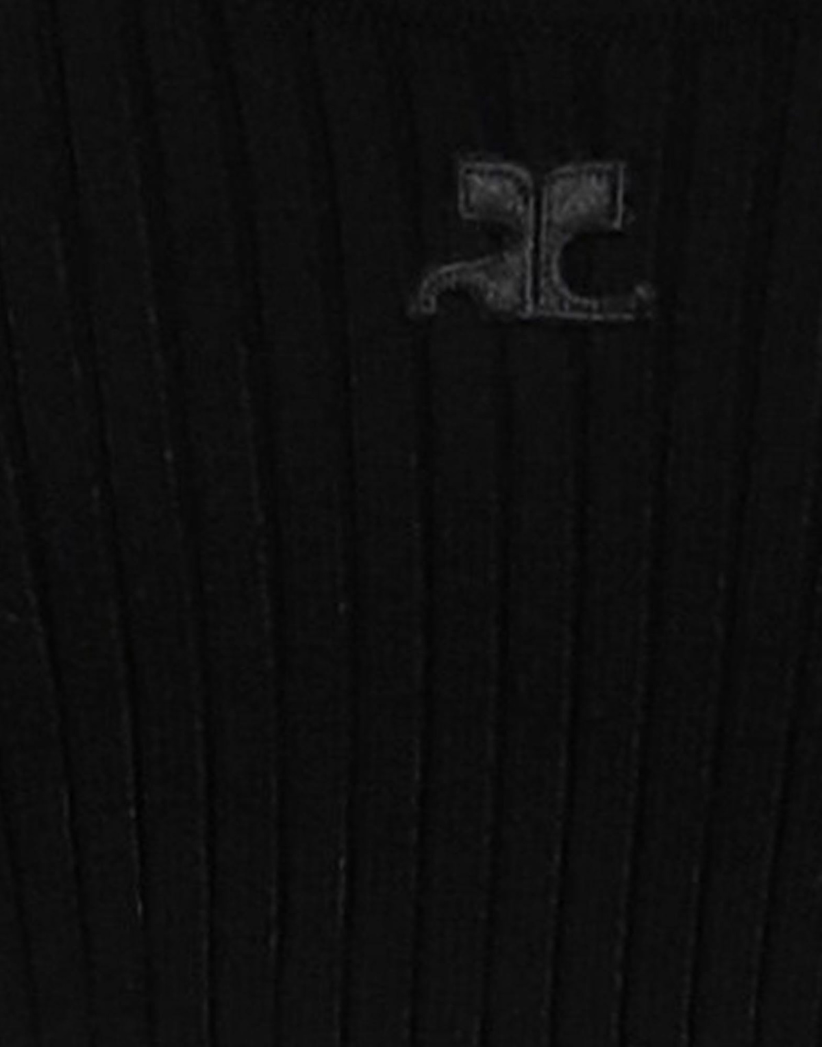 Courrèges Womens Turtleneck in Black