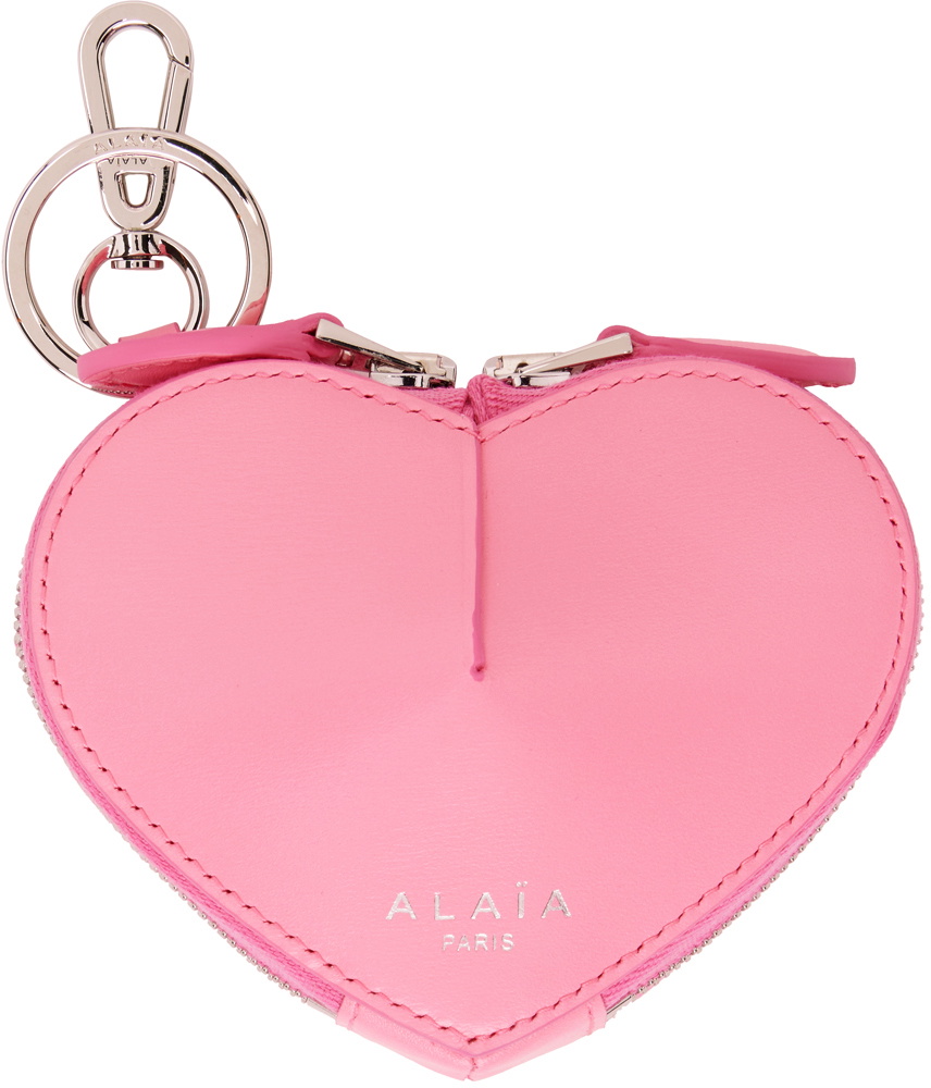 ALAÏA Pink Mini 'Le Cœur' Coin Pouch ALAÏA