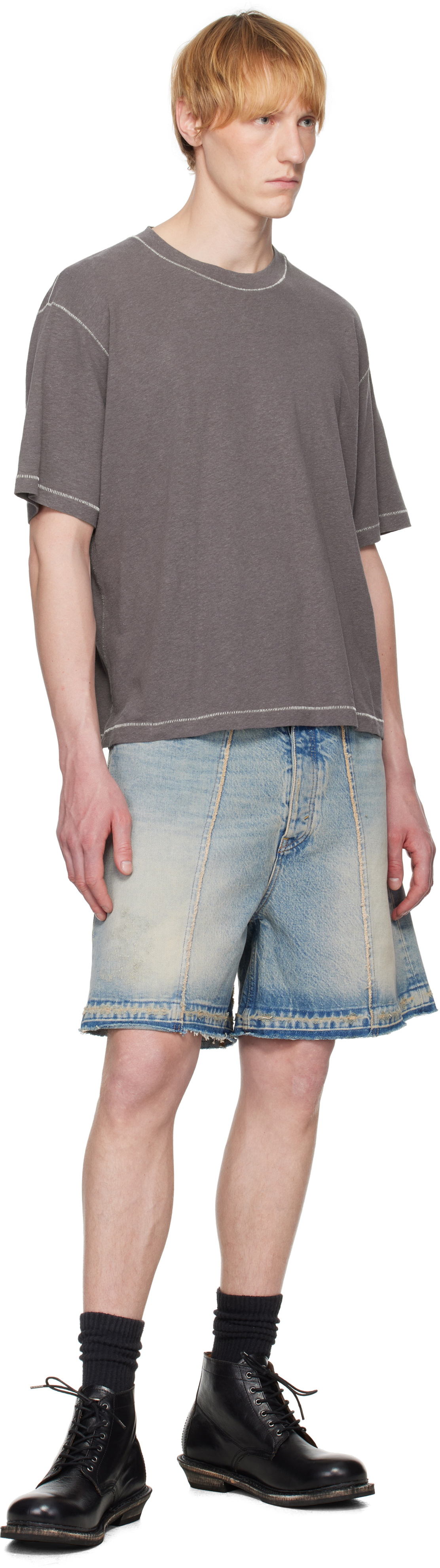 HOPE Gray Boxy T-shirt