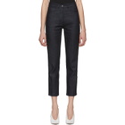 A-Plan-Application Indigo Straight Cropped Jeans