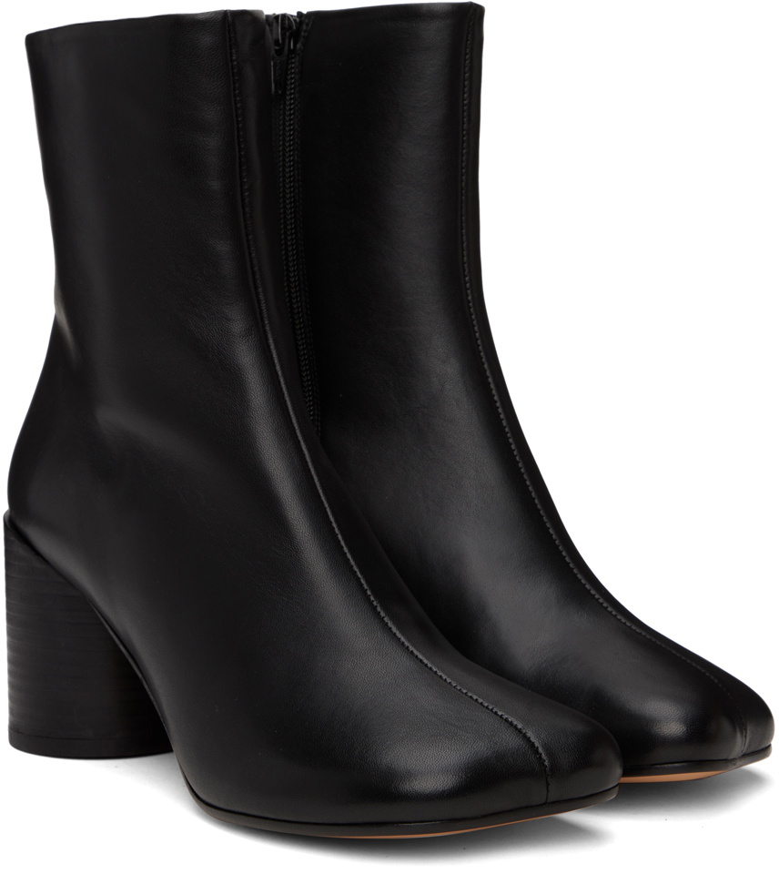 MM6 Maison Margiela Black Anatomic Boots MM6 Maison Margiela