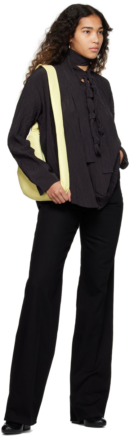 LEMAIRE Yellow Small Croissant Bag Lemaire