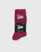 Patta Script Logo Sport Socks Red - Mens - Socks