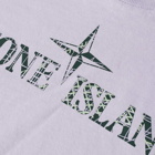 Stone Island Junior Text Logo T-Shirt in Lavender