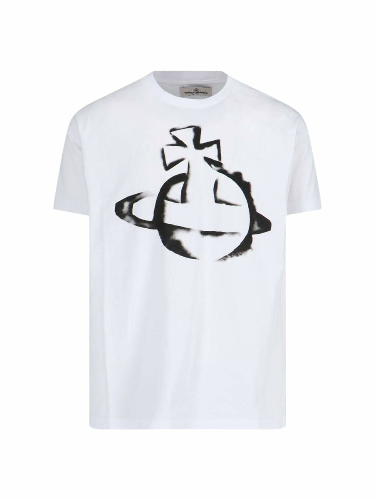 VIVIENNE WESTWOOD - Logo Print Cotton Jersey T-shirt