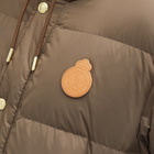 Sporty & Rich Women's Crown Puffer Jacket in Chocolate Tan