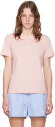 MSGM Pink Impact Mini Logo T-Shirt