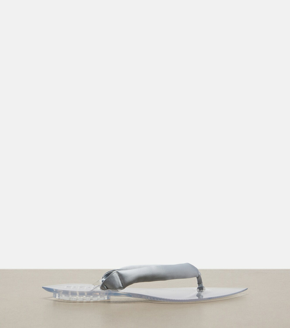 Alaïa Invisible satin thong sandals