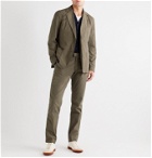 Frescobol Carioca - Johannes Huebl Slim-Fit Cotton-Blend Seersucker Suit Trousers - Green