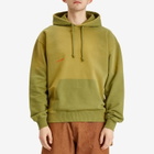 JW Anderson Men's Aged Logo Hoodie in Olive