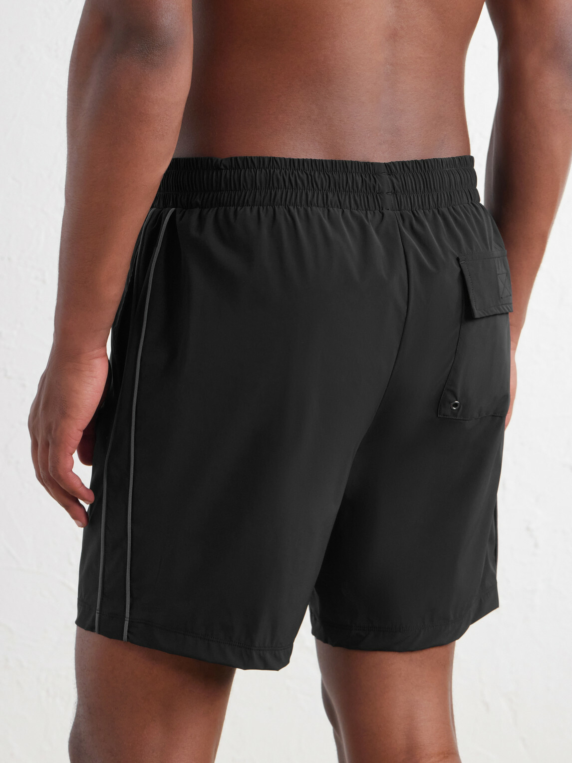 James Perse - Straight-Leg Mid-Length Swim Shorts - Black