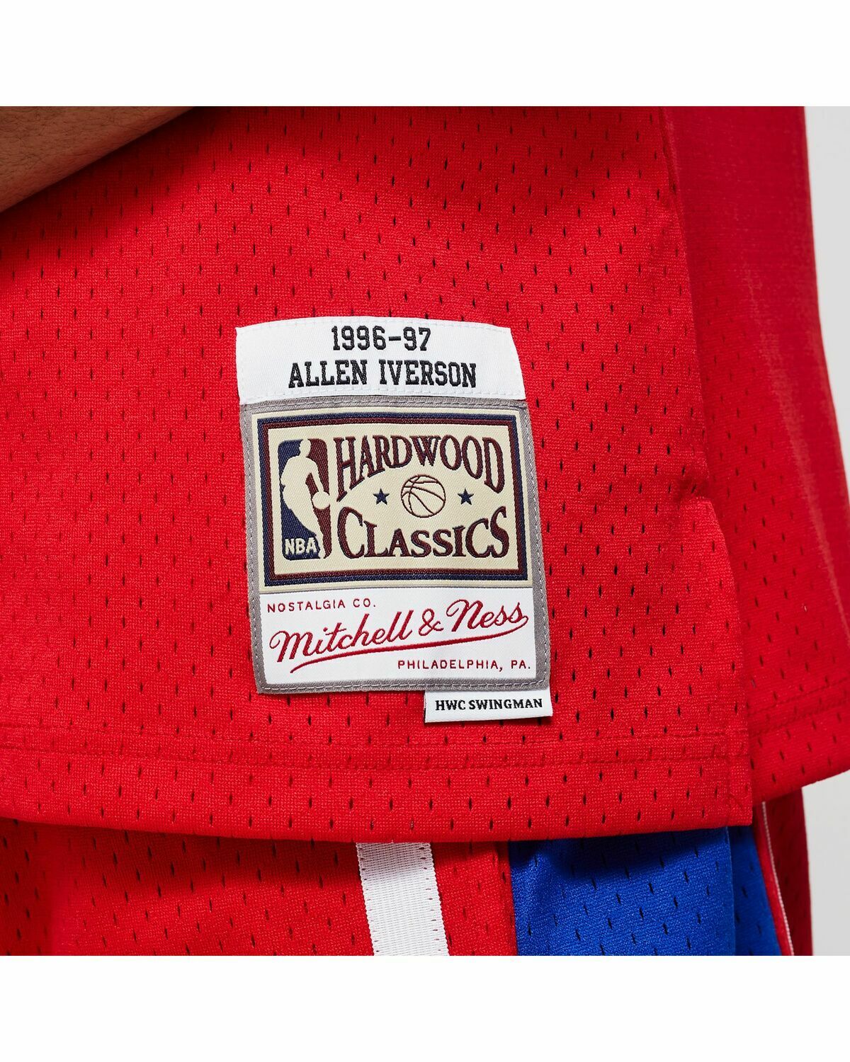 Mitchell & Ness NBA Swingman Jersey Philadelphia 76ers Road 1996-97 Allen Iverson #3 Red Men
