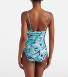 Melissa Odabash Panarea printed ruched swimsuit