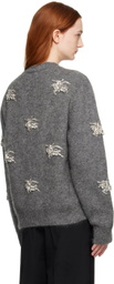 Burberry Gray Crystal EKD Cardigan
