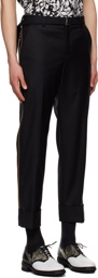 sacai Black Trim Trousers