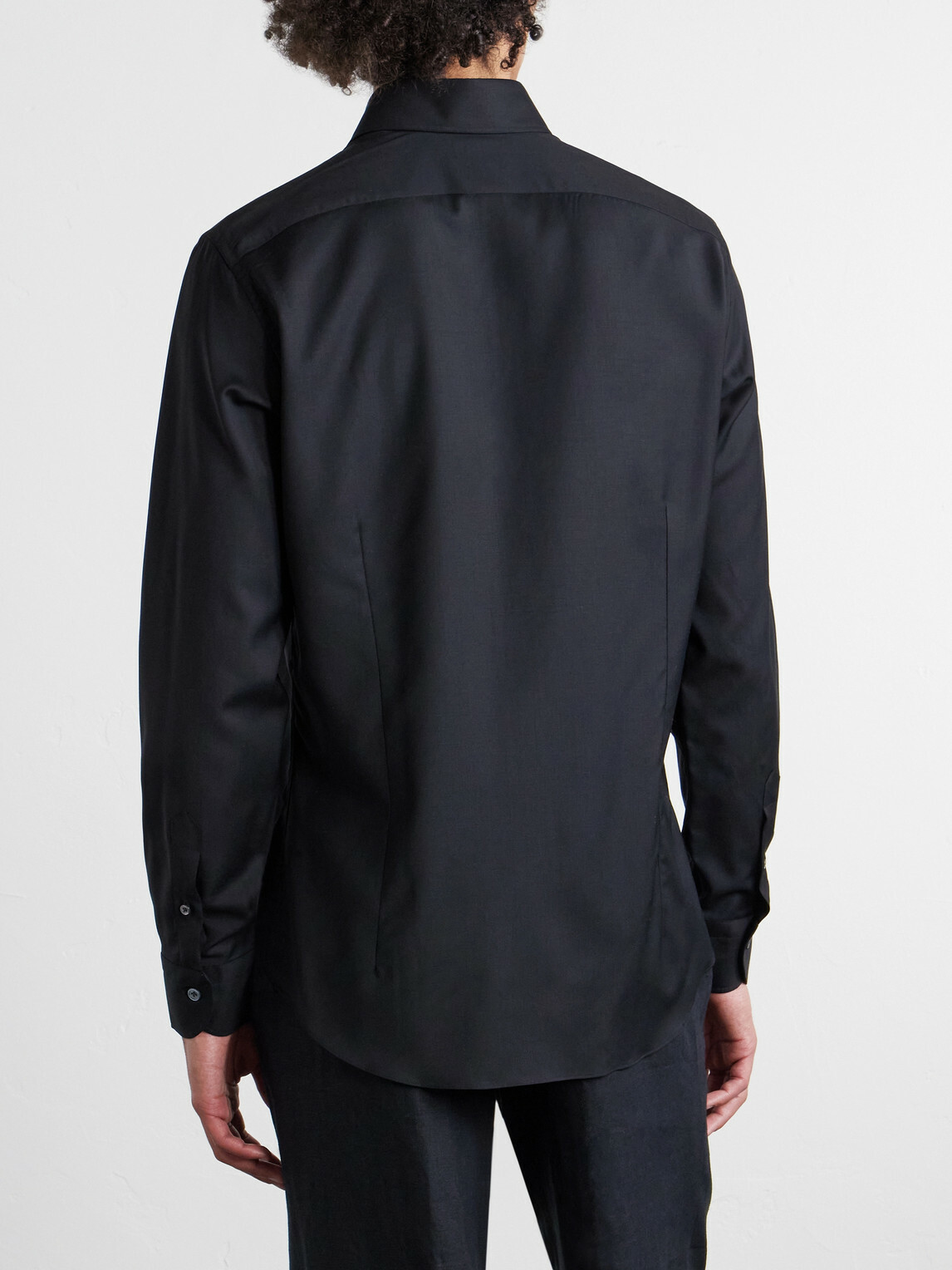 Thom Sweeney - Wool Shirt - Black