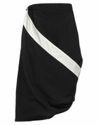 Quira Womens Midi skirt in Black