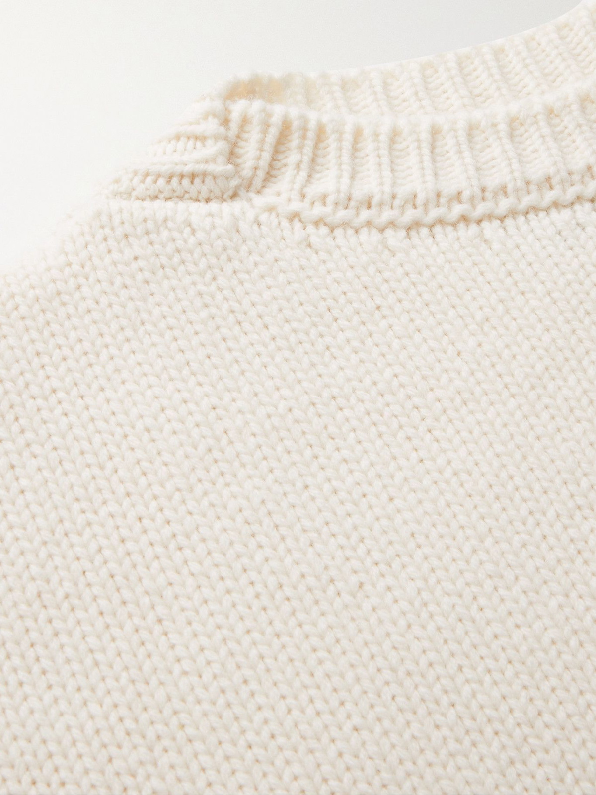 Fear of God Eternal Lightweight Merino Wool Short Sleeve Sweater Cream